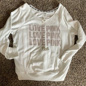 Pink VS sweatshirt with pocket